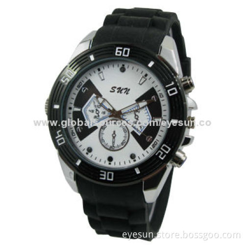 Auto-open Night Vision Spy Watch/Really HD 720 Pixels Hidden Camera, JPG, AVI, WAV Formats